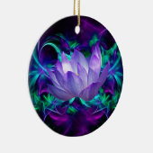 Lila Lotus-Blume und ihre Bedeutung Keramik Ornament (Rechts)
