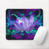 Lila Lotus-Blume und ihre Bedeutung Mousepad (Mit Mouse)