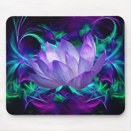 Lila Lotus-Blume und ihre Bedeutung Mousepad (Vorne)