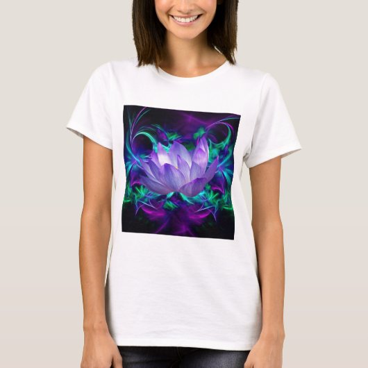 Lila Lotus-Blume und ihre Bedeutung T-Shirt (Vorderseite)