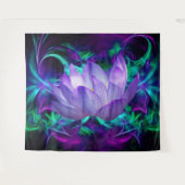 Lila Lotus-Blume Wandteppich (Vorderseite (Horizontal))