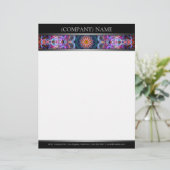 Lila Lotus Briefbogen (Stehend Vorderseite)