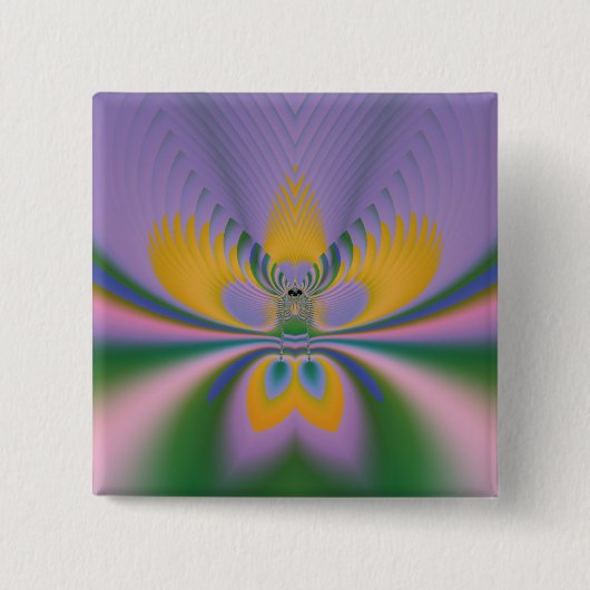 Lila Lotus Button (Vorderseite)