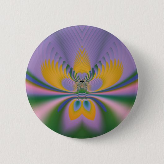 Lila Lotus Button (Vorderseite)