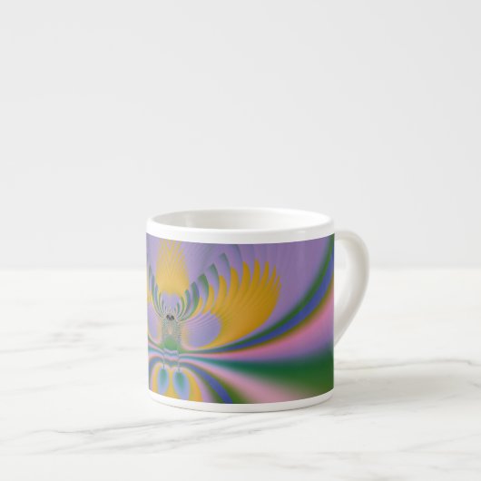 Lila Lotus Espressotasse (Vorderseite Rechts)