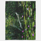 LILA LOTUS FLEECEDECKE (Vorderseite)