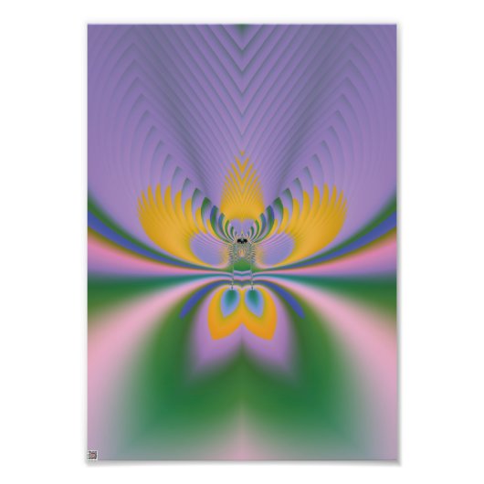 Lila Lotus Fotodruck (Vorne)