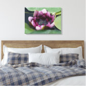 Lila Lotus Fotografy Single Print Leinwanddruck (Insitu (Schlafzimmer))