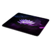 Lila Lotus-Glas-Schneidbrett Schneidebrett (Ecke)