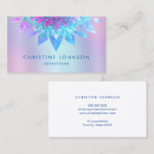 lila Lotus-Logo Visitenkarte (Vorne/Hinten)