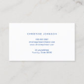 lila Lotus-Logo Visitenkarte (Rückseite)