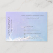 Lila Lotus Mandala Moderner Yoga-Lehrer Visitenkarte (Rückseite)