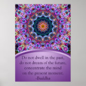 Lila Lotus Mandala Poster (Vorne)