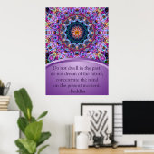 Lila Lotus Mandala Poster (Heimbüro)