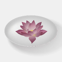 lila Lotus Paperweight Classic