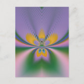 Lila Lotus Postkarte (Vorderseite)