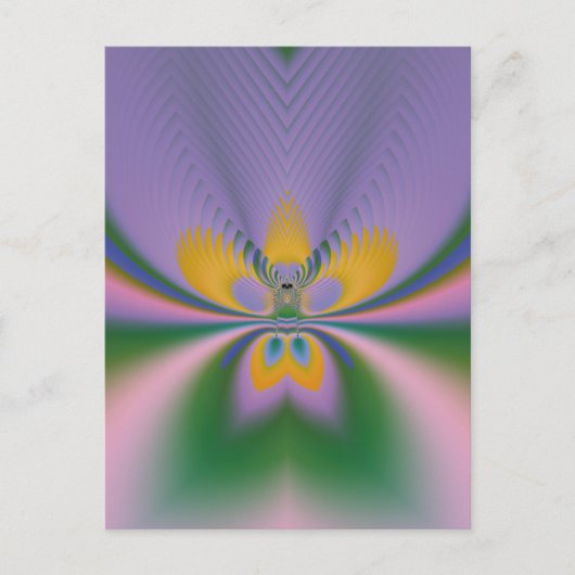 Lila Lotus Postkarte (Vorderseite)