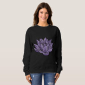 Lila Lotus Sweatshirt (Vorne ganz)