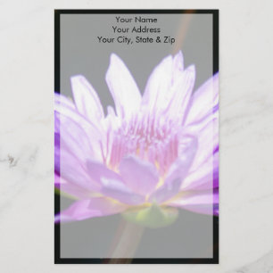 Lila Lotus Wasserlilie Blume Briefpapier