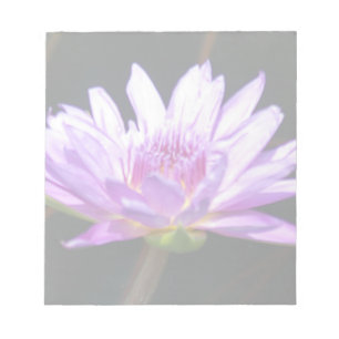 Lila Lotus Wasserlilie Blume Notizblock