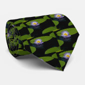 Lila Lotus-Wasserlilie Krawatte (Gerollt)