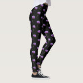 Lila Lotus-Wasserlilie Leggings (Rechts)