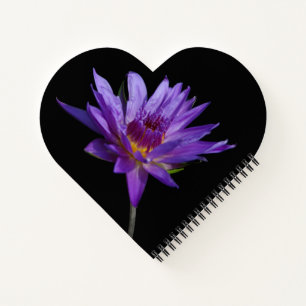 Lila Lotus-Wasserlilie Notizblock