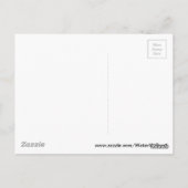 Lila Lotus-Wasserlilie Postkarte (Rückseite)