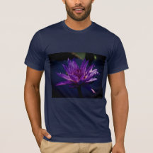 Lila Lotus Wasserlilie T Shirt