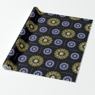 Lila Lotus Wrapping Paper Geschenkpapier