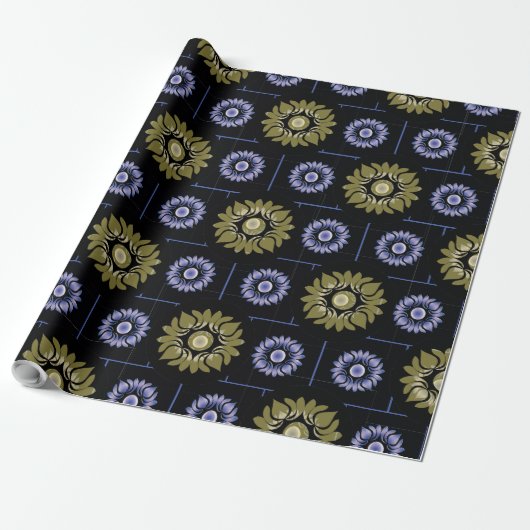 Lila Lotus Wrapping Paper Geschenkpapier (Ungerollt)