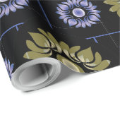 Lila Lotus Wrapping Paper Geschenkpapier (Rolleneckpunkt)