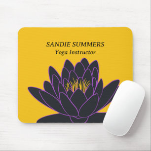 Lila Lotus Yoga Wellness Instructor Medizin Mousepad
