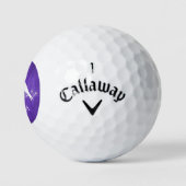 Lila Lovebirts Golf im Val Bedretto Golfball (Logo)