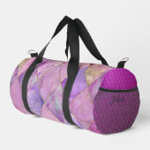 "Lila Lover"-Druck Duffle Bag (Rechte Ecke)