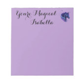 Lila Lover Du bist magisch Unicorn Fantasiebezeich Notizblock (Vorderseite)