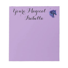 Lila Lover Du bist magisch Unicorn Fantasiebezeich Notizblock