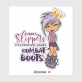 "Lila Lovin' Tomboy Prinzessin", kundenspezifische Aufkleber (Blatt)