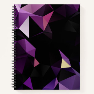 Lila Low-Poly Bullet Journal / Lined Notebook Notizblock