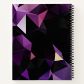 Lila Low-Poly Bullet Journal / Lined Notebook Notizblock (Rückseite)