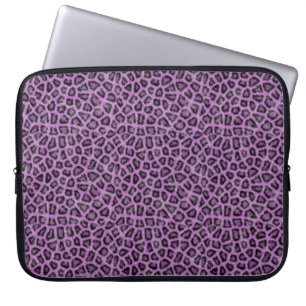 Lila Löwe-Druck Laptopschutzhülle