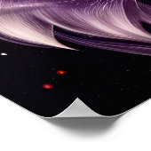 Lila Löwenuntergrund Poster (Ecke)