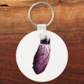 Lila Lucky-Rabbit-Fuß Schlüsselanhänger (Vorderseite)