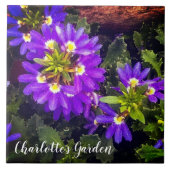 Lila LüfterBlume Fliese (Vorderseite)