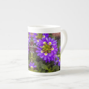 Lila LüfterBlume Porzellantasse