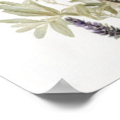 Lila Lupine Blume Art Print Poster (Ecke)