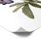 Lila Lupine Blume Art Print Poster (Ecke)