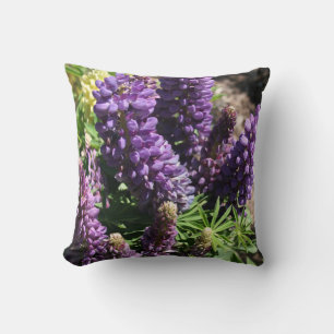 Lila Lupine Blume Kissen