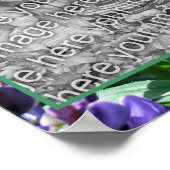 Lila Lupine Blume Rahmen Foto hinzufügen Poster (Ecke)