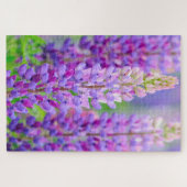 Lila Lupine-Blumen-Puzzlespiel Puzzle (Horizontal)